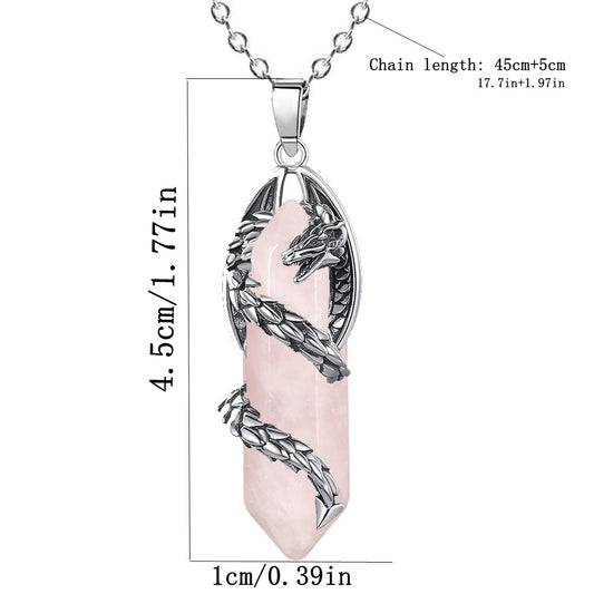 Celestial Dragonfang Crystal Necklace