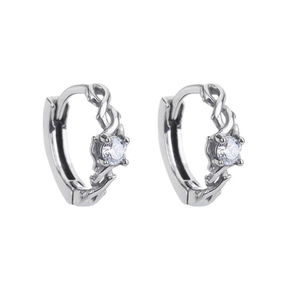 Thornkiss Crystal Hoops