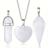 3pc Clear Quartz Necklace