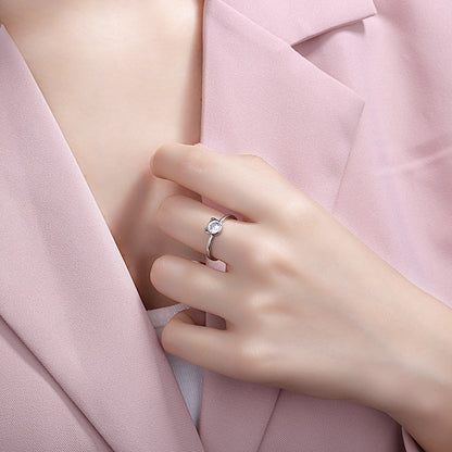 Mystic Catlight Solitaire Ring