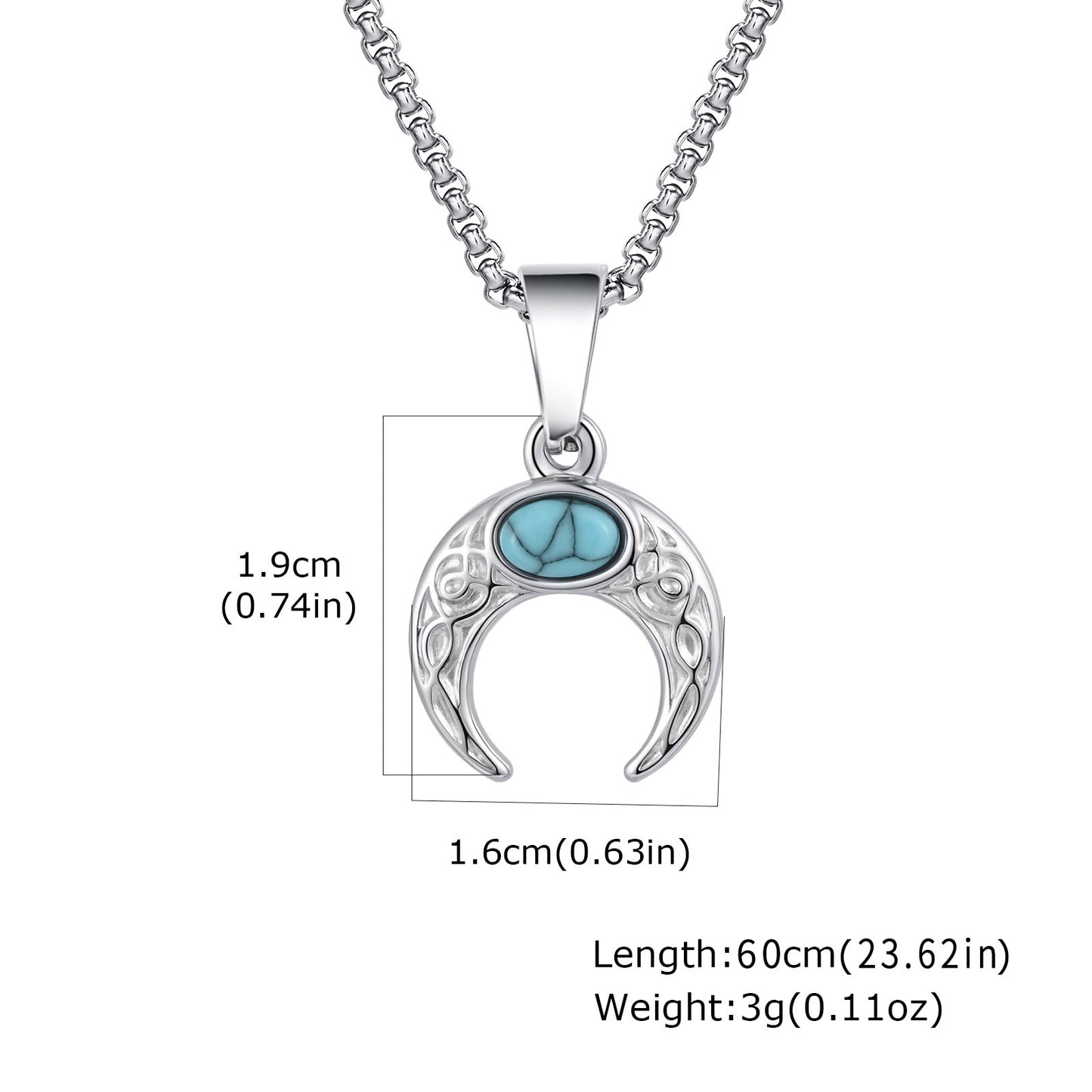Sacred Turquoise Lunar Necklace