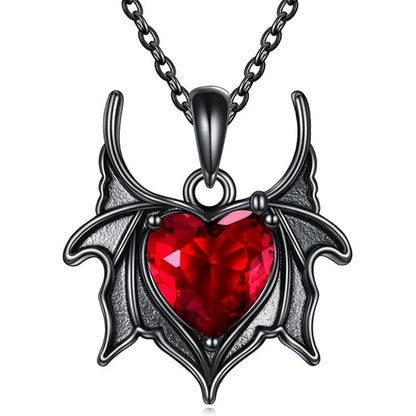 Batwing Crimson Love Necklace