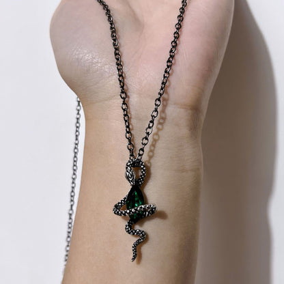 Snake’s Embrace Emerald Necklace