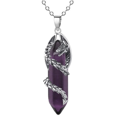 Celestial Dragonfang Crystal Necklace