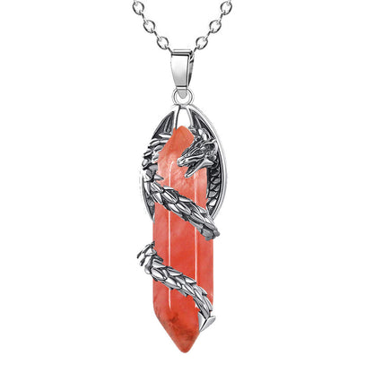 Celestial Dragonfang Crystal Necklace