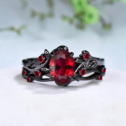 Scarlet Thorn Empress Ring