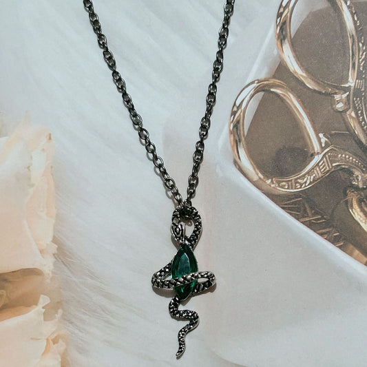 Snake’s Embrace Emerald Necklace