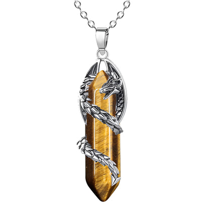 Celestial Dragonfang Crystal Necklace