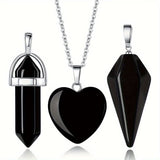 3pc Obsidian Necklace
