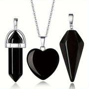 3pc Obsidian Necklace