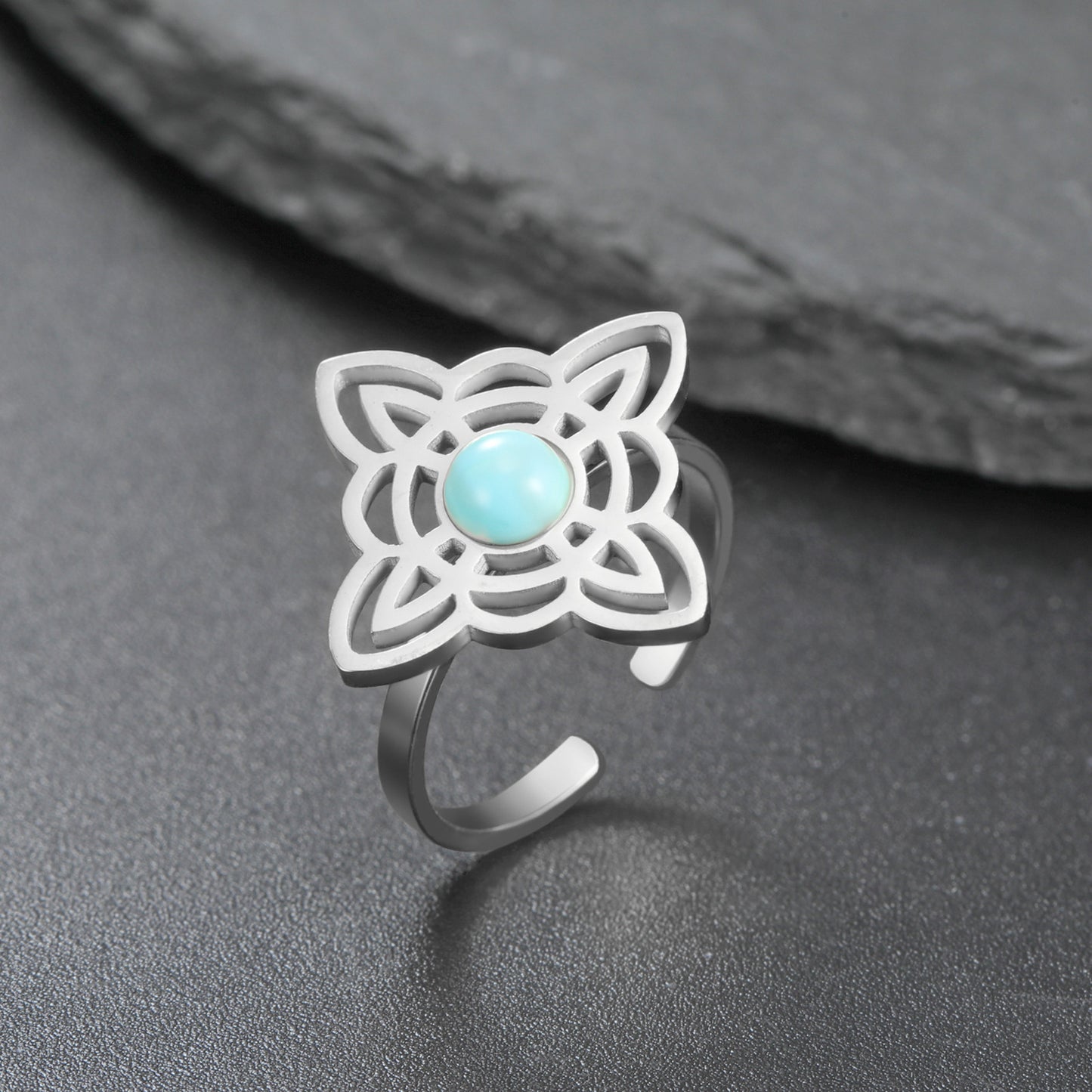 Sacred Witches Knot Bloom Ring