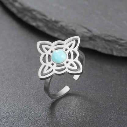 Sacred Witches Knot Bloom Ring