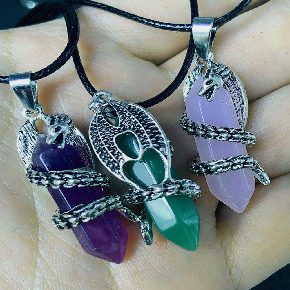 Celestial Dragonfang Crystal Necklace