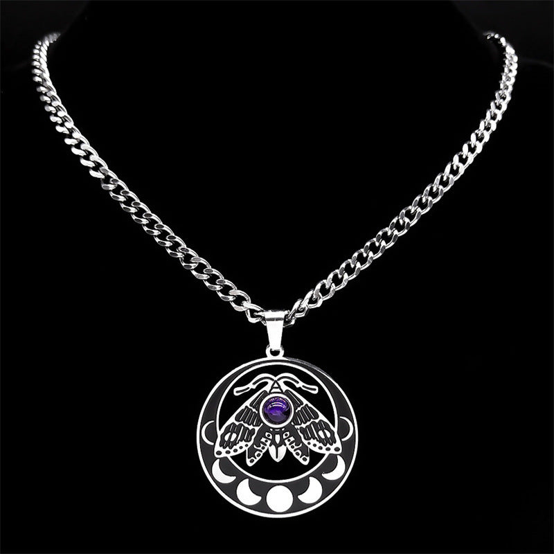 Lunar Moth of Transformation Necklace