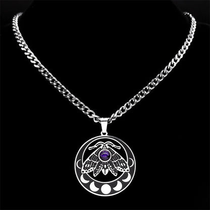 Lunar Moth of Transformation Necklace