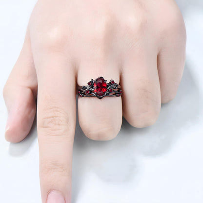 Scarlet Thorn Empress Ring