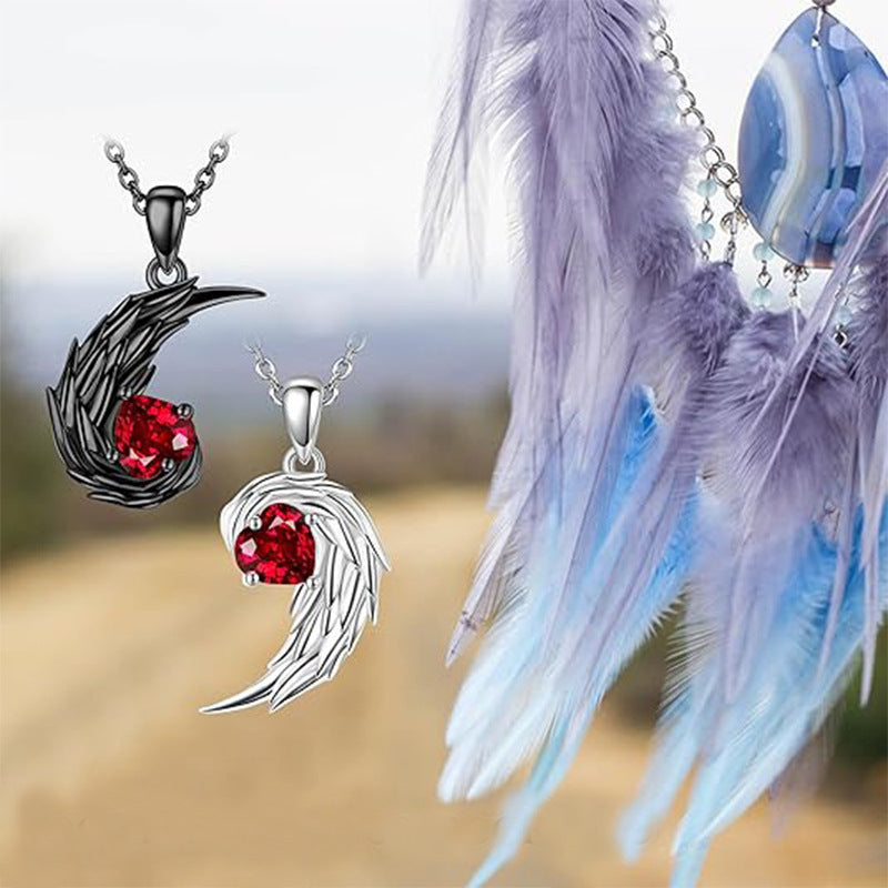 Winged Bond of Lovers Necklace
