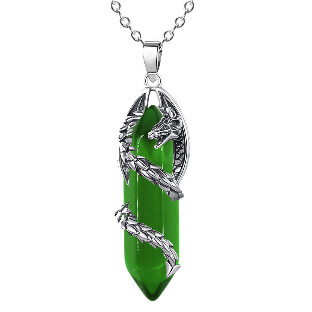 Celestial Dragonfang Crystal Necklace