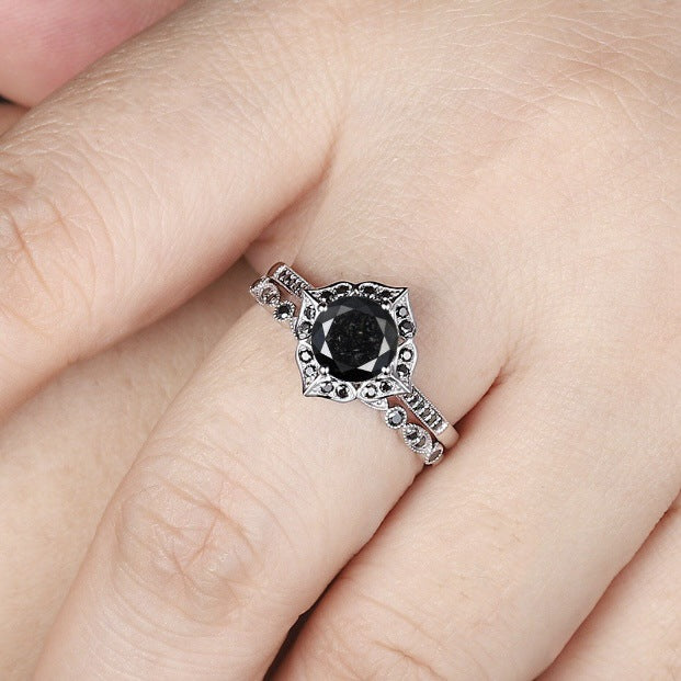 Obsidian Glow Ring Set