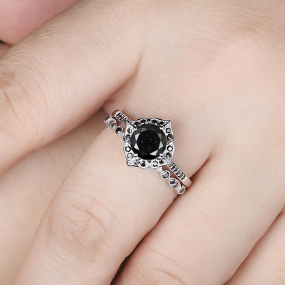 Obsidian Glow Ring Set