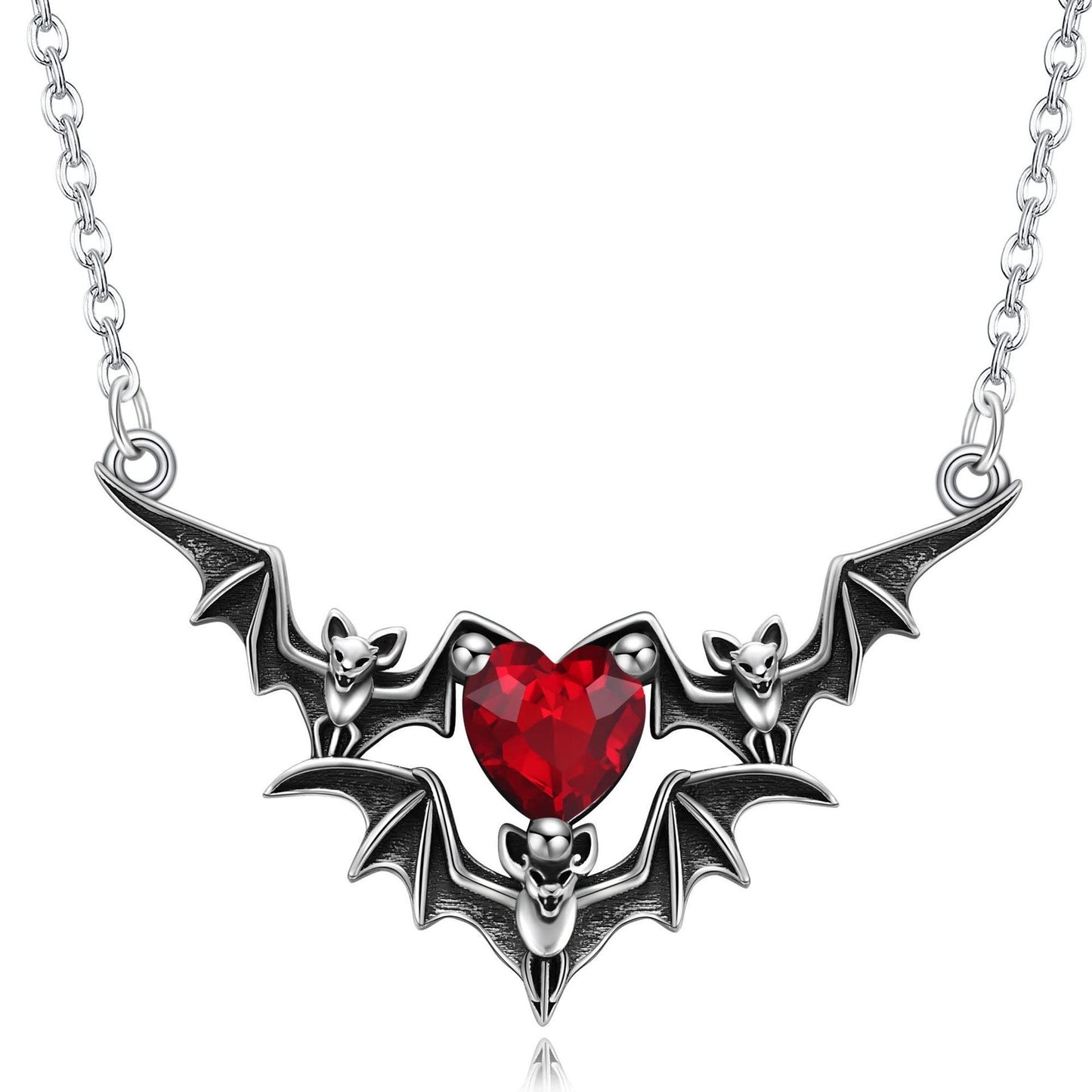 Crimson Heart Gothic Necklace