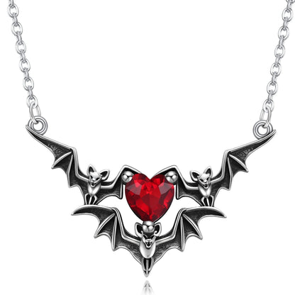 Crimson Heart Gothic Necklace