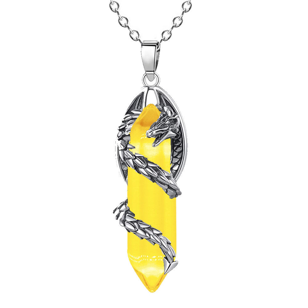 Celestial Dragonfang Crystal Necklace