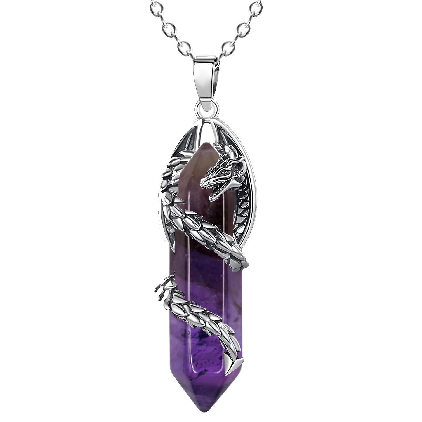 Celestial Dragonfang Crystal Necklace