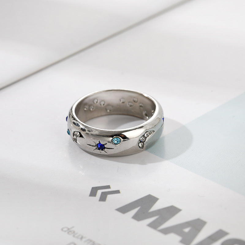 Moon & Stars Celestial Ring