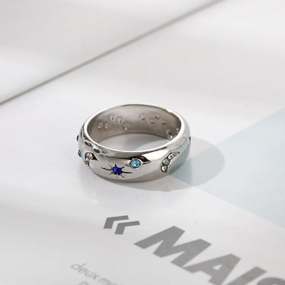 Moon & Stars Celestial Ring