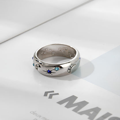 Moon & Stars Celestial Ring