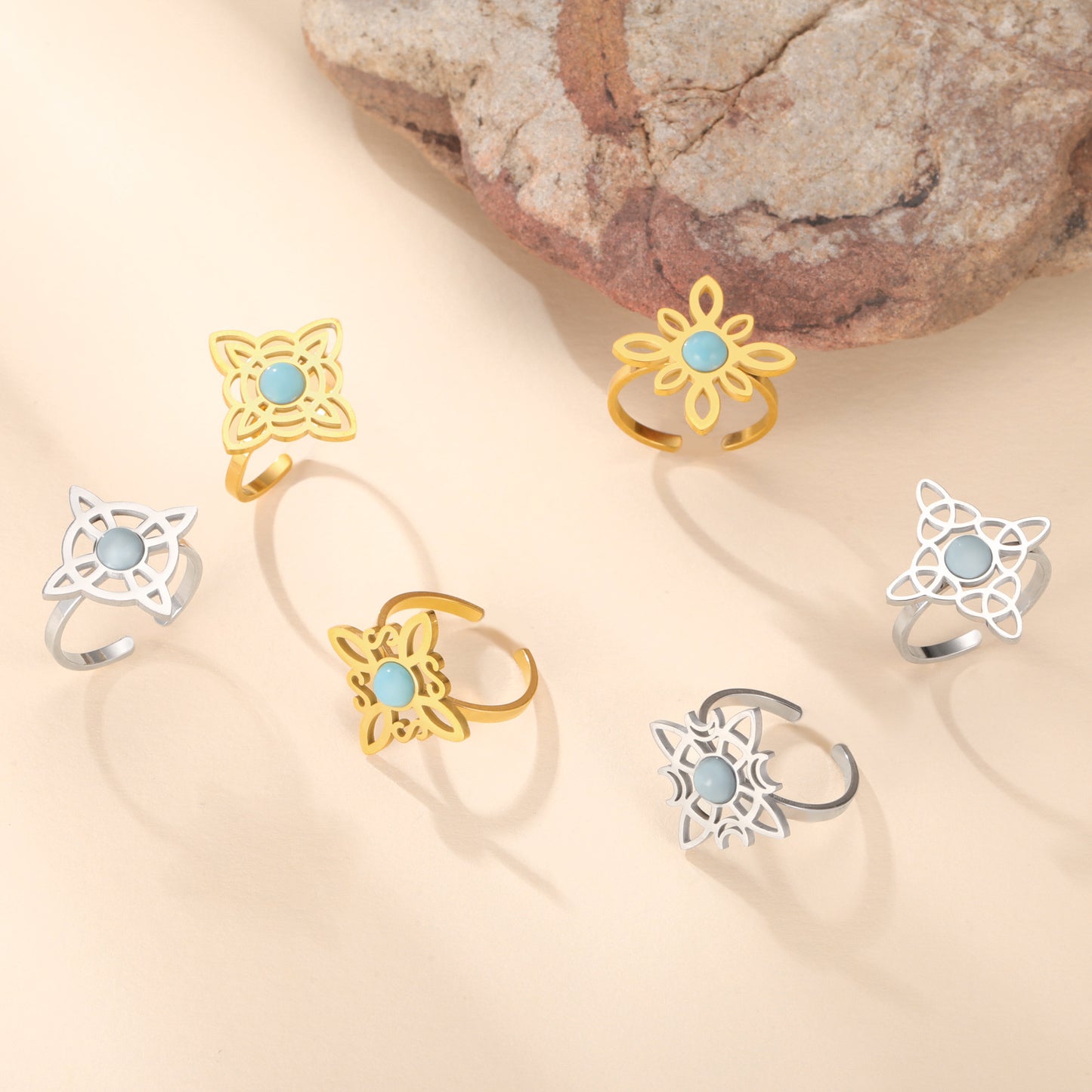Sacred Witches Knot Bloom Ring