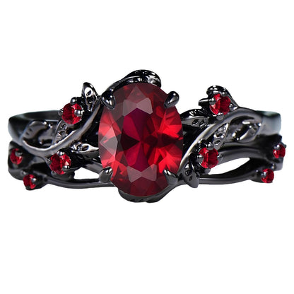 Scarlet Thorn Empress Ring