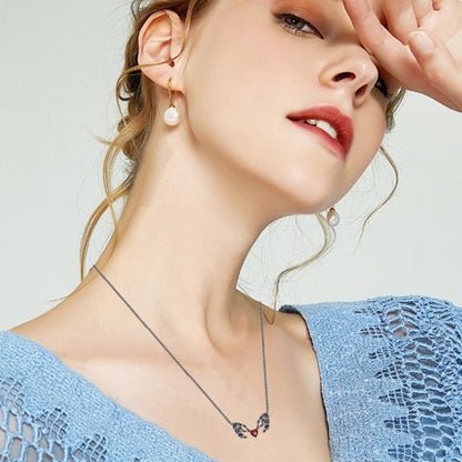 Crimson Heart Gothic Necklace