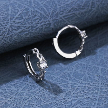 Thornkiss Crystal Hoops