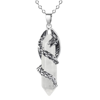 Celestial Dragonfang Crystal Necklace