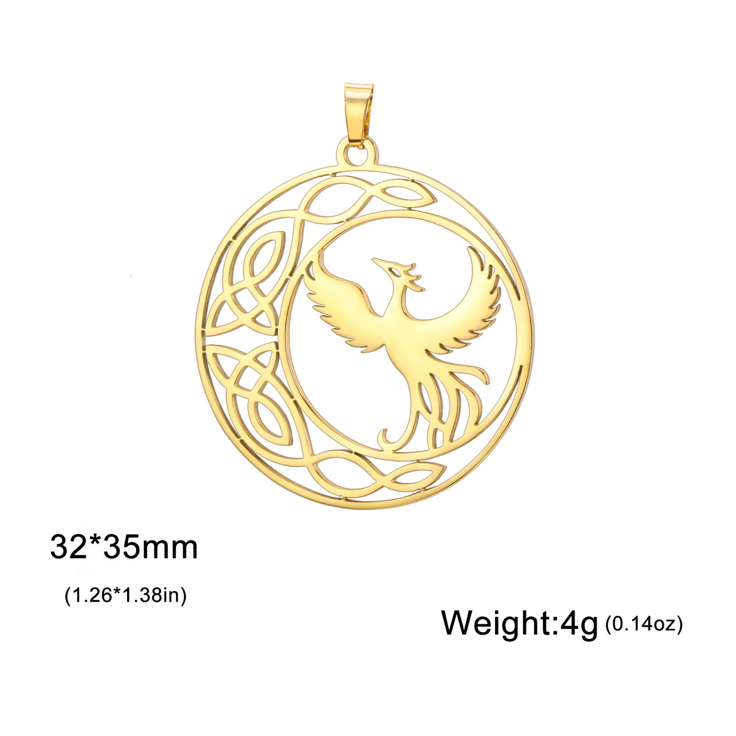 Phoenix Knot of Eternal Rise Necklace