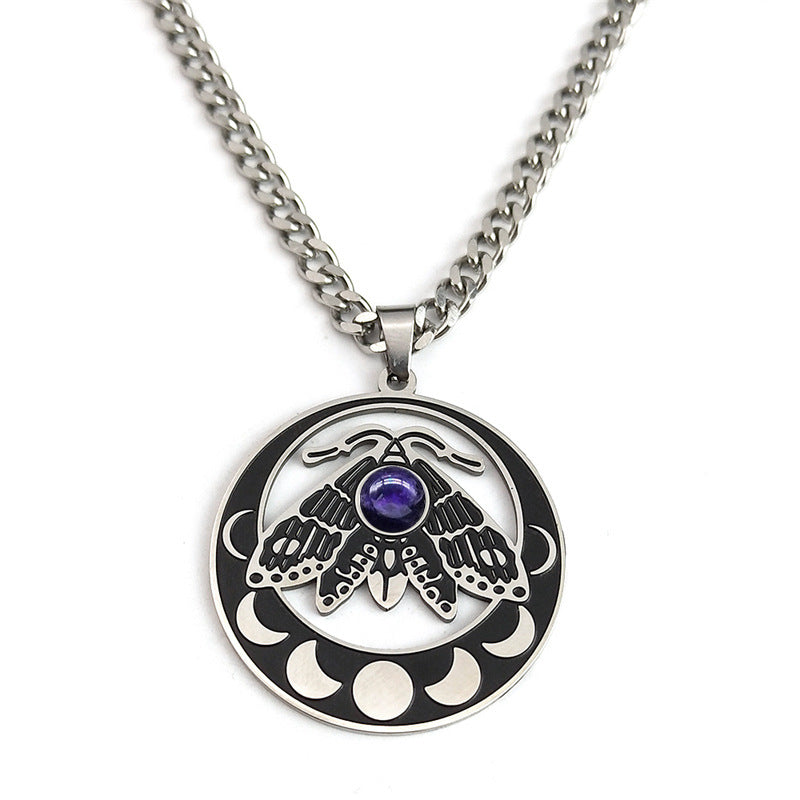 Lunar Moth of Transformation Necklace