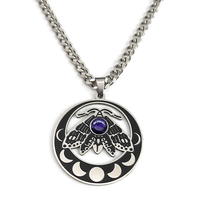 Lunar Moth of Transformation Necklace