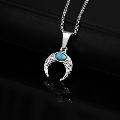 Sacred Turquoise Lunar Necklace