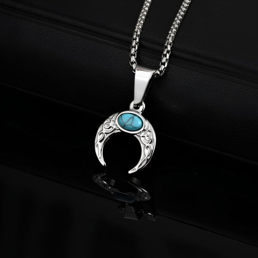 Sacred Turquoise Lunar Necklace