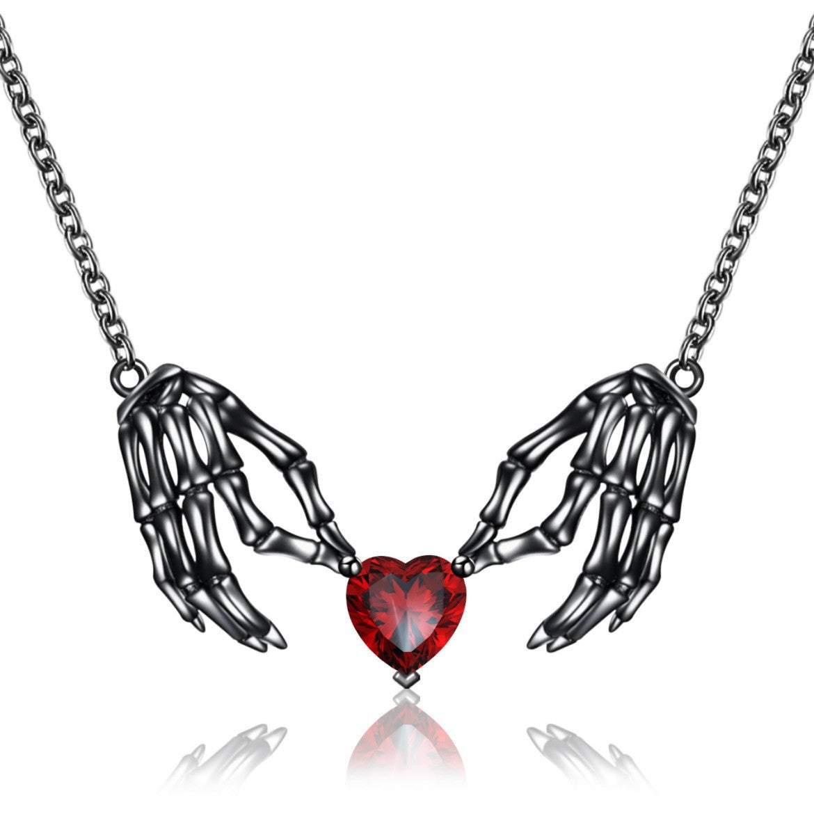 Crimson Heart Gothic Necklace