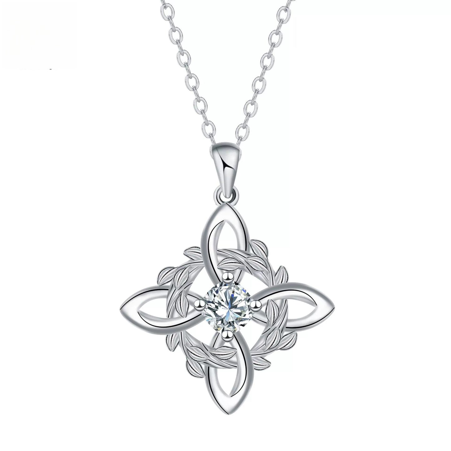 Verdant Witches' Knot Necklace