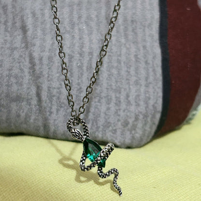 Snake’s Embrace Emerald Necklace