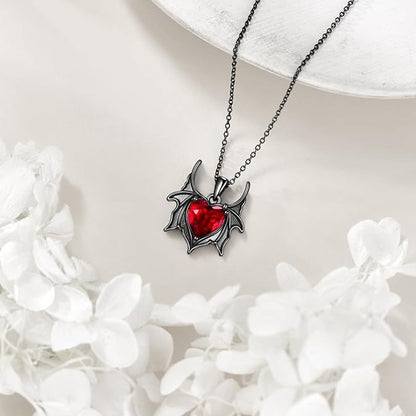 Batwing Crimson Love Necklace