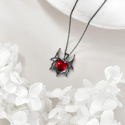 Batwing Crimson Love Necklace