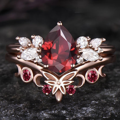 Crimson Moonrise Witch’s Ring
