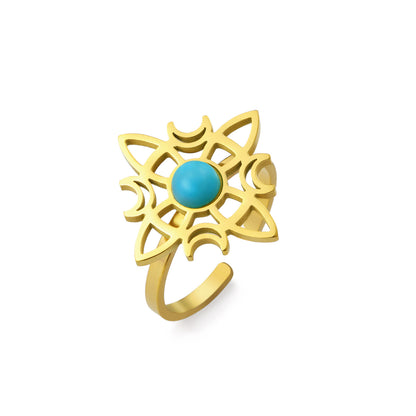 Sacred Witches Knot Bloom Ring