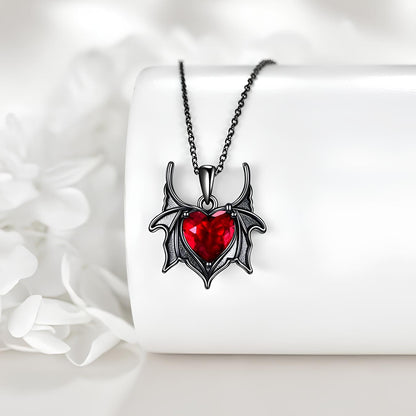 Batwing Crimson Love Necklace