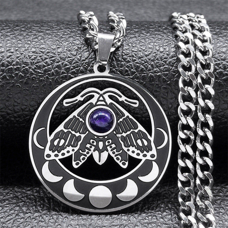 Lunar Moth of Transformation Necklace